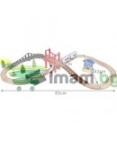 Дървено влакче с батерия 3.2 метра път